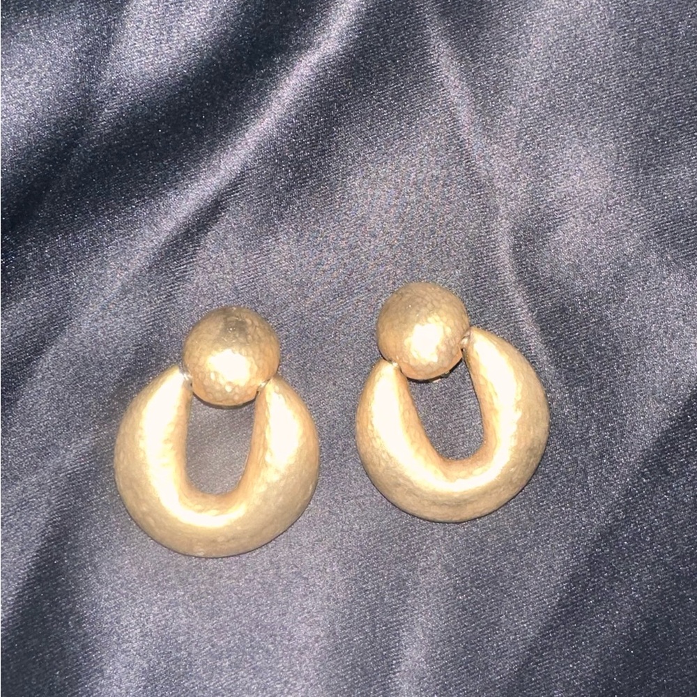 Gold Clip On Earrings
